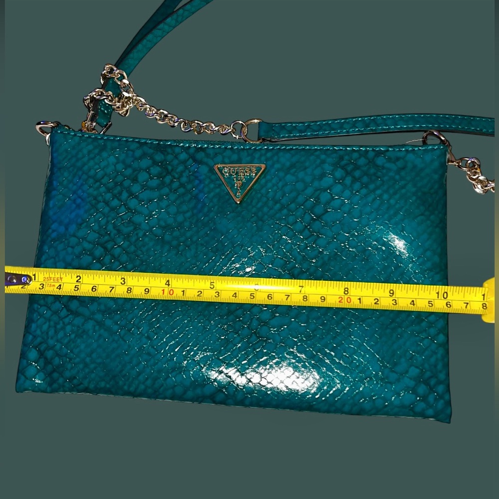Guess Moon Light Small Python Wristlet Clutch Cro… - image 4